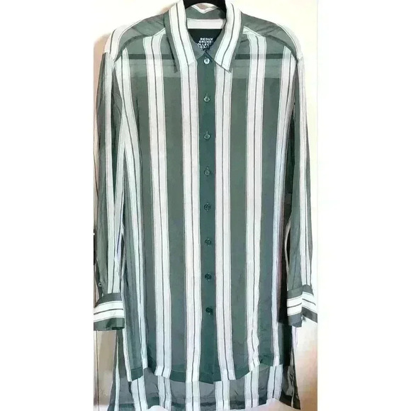 Marc Jacobs Redux Grunge 1993/2018 Collection Plaid Silk Chiffon Shirt sz XS - Picture 1 of 16